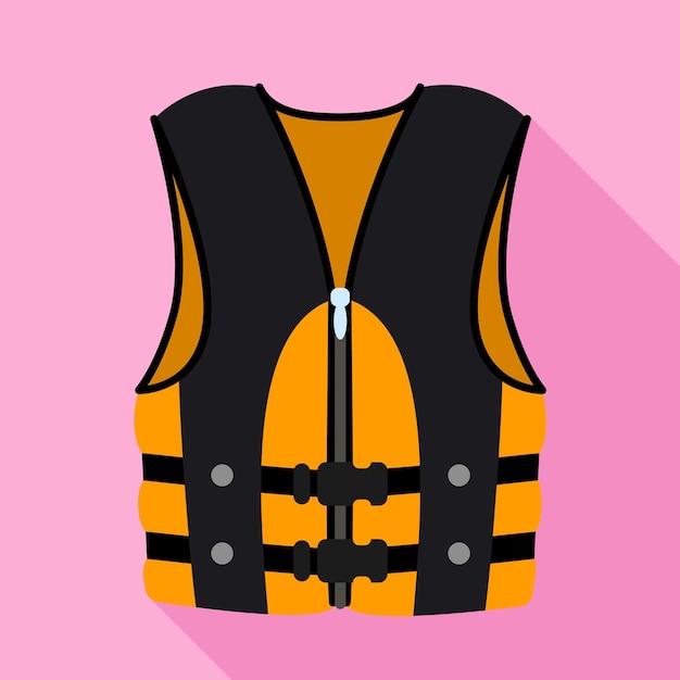 Rafting vest icon Flat illustration of rafting vest vector icon for web design