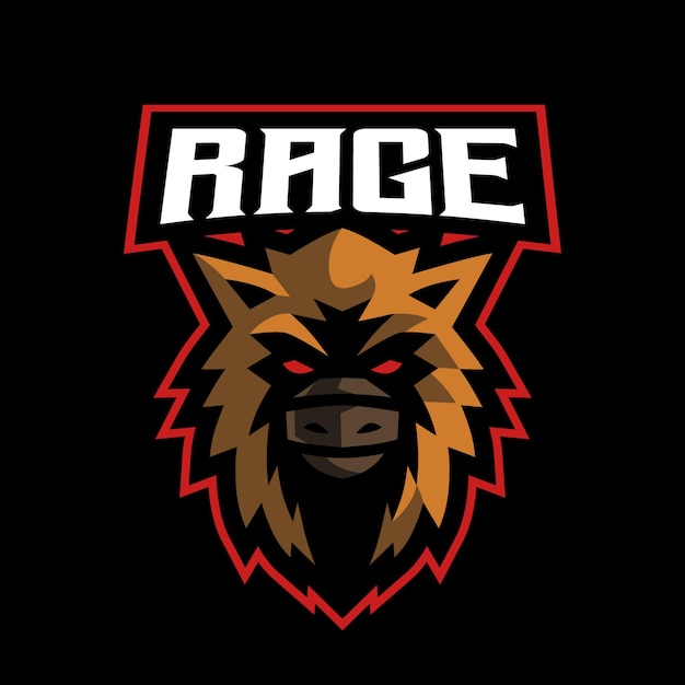 Rage boar e-sport logo