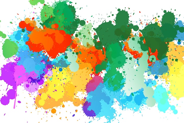 Vector rainbow splash vectors. abstract vector paint color splash background vector design,  rainbow splash