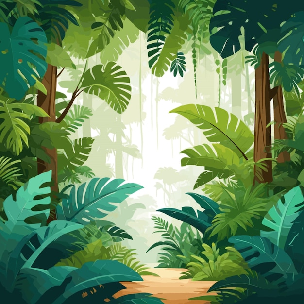 Rainforest discovery vector