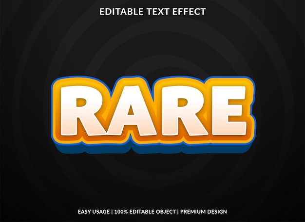 rare editable text effect template with abstract background and modern style