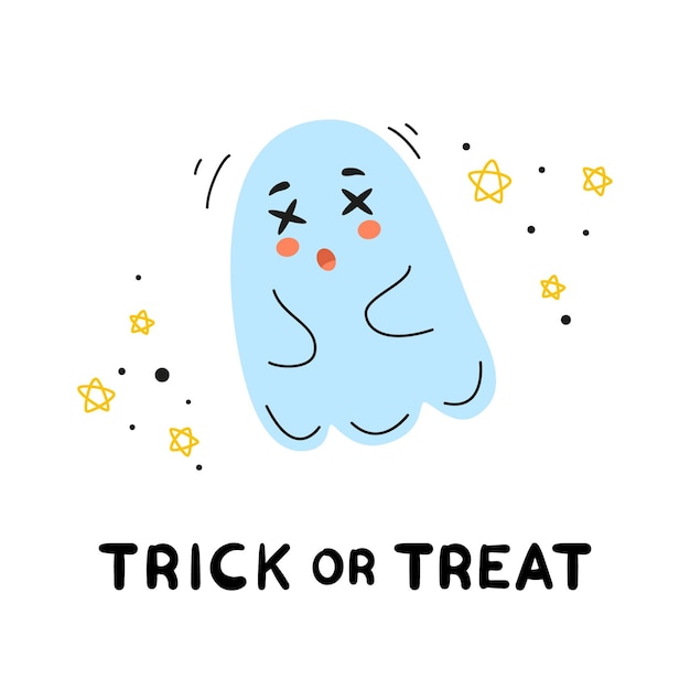 readymade ghost banner cute spooky illustration ghost character ghost cute ghost doodle ghost