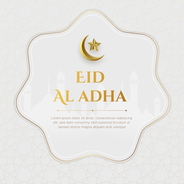 Realistic eid al-adha mubarak illustration  