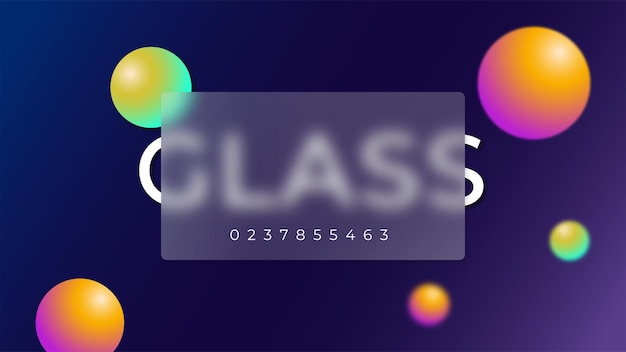 realistic gradient glassmorphism effect background