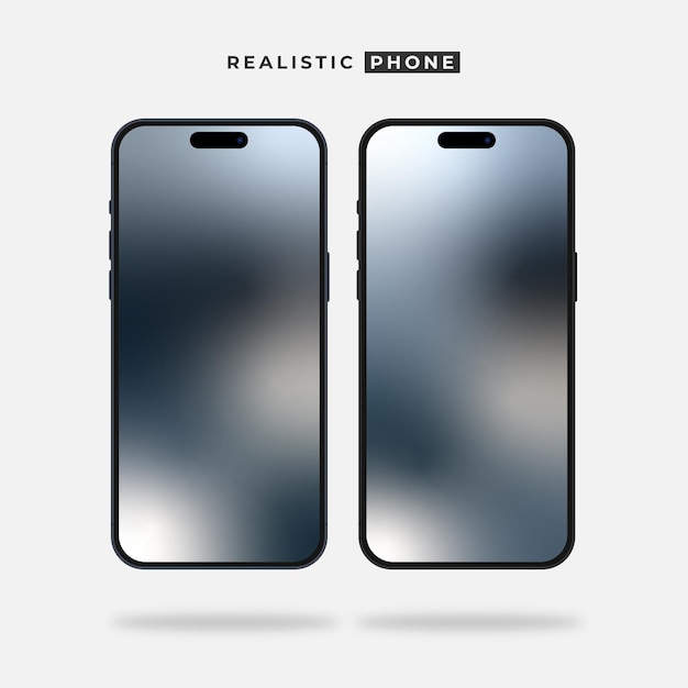 Vector realistic phone mockup