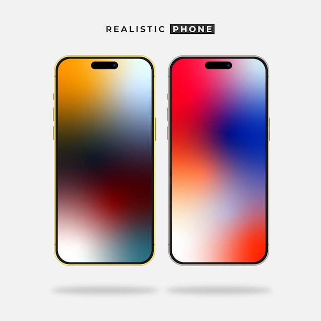 Vector realistic phone mockup