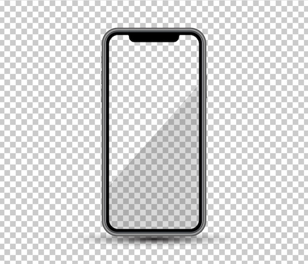 Realistic smartphone, blank display