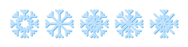 Realistic Snowflakes collection Snowflake Snow Christmas concept Vector illustration