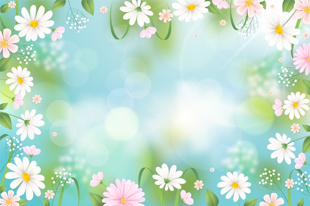 Realistic spring background