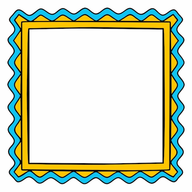 Rectangle shape colorful frame