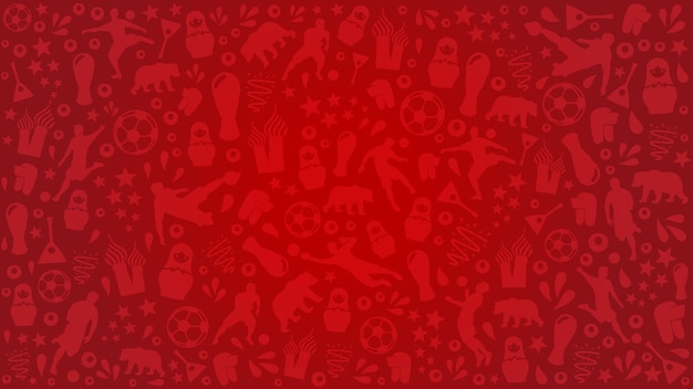 Red football background