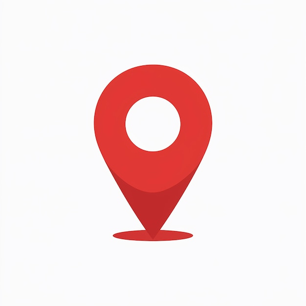 A red location pin icon commonly used in mapping or locationbased applications