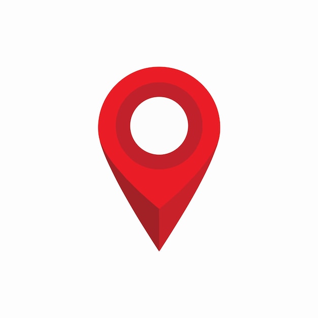 RED PIN LOCATION ICON