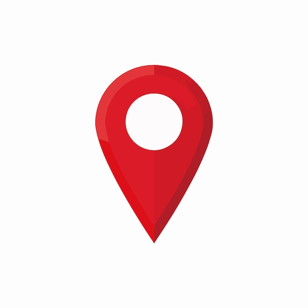 Vector red pin location