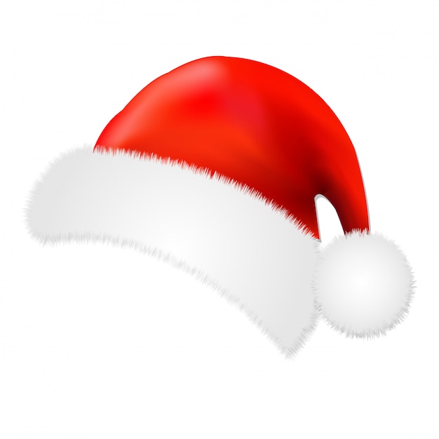 Red Santa Claus Cap