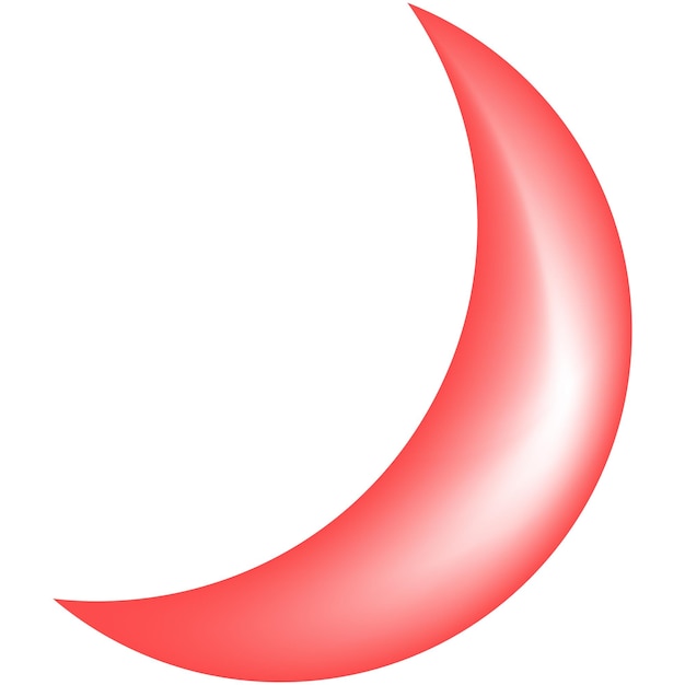 Red vector moon concept ramadhan kareem