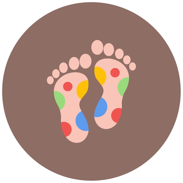 Reflexology Flat Illustration