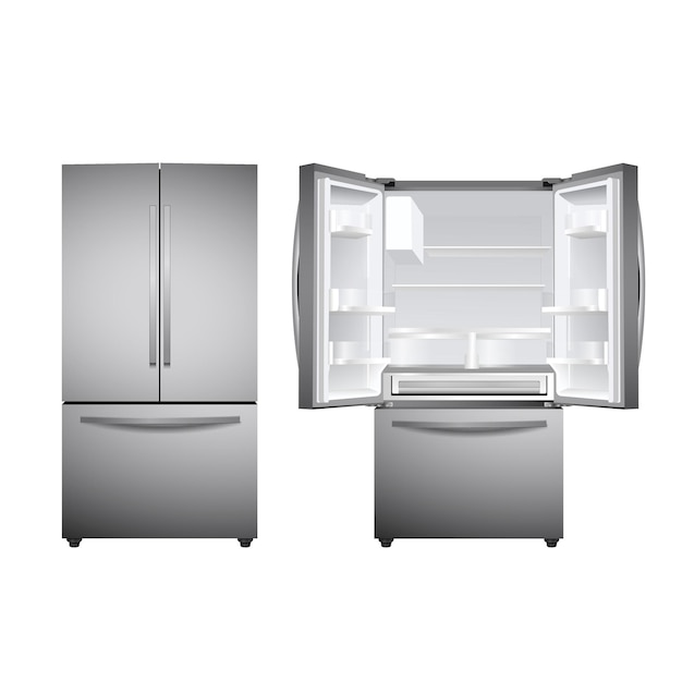 Refrigerator in realistic design