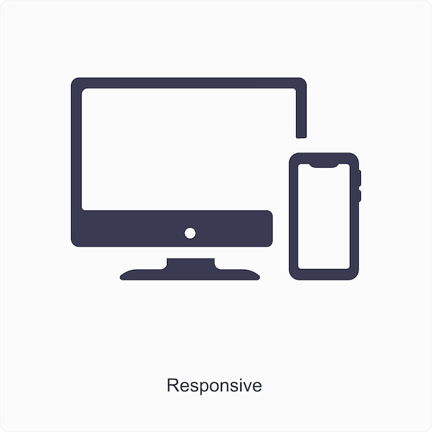 responsive and device icon concept