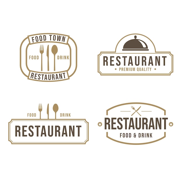 Restaurant logo ontwerp vector sjabloon