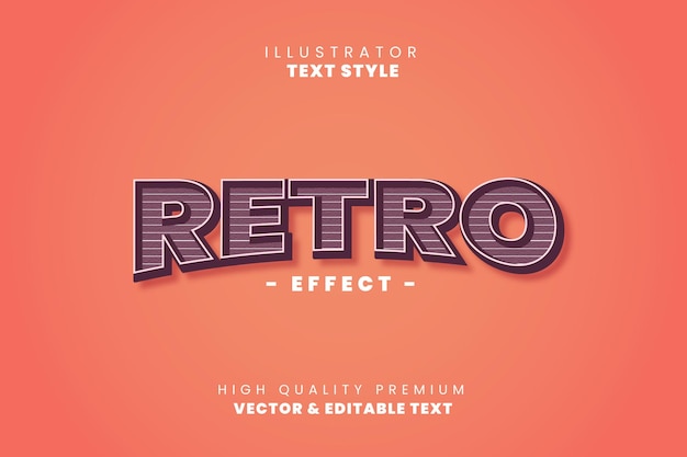 Retro-effect bewerkbare tekst