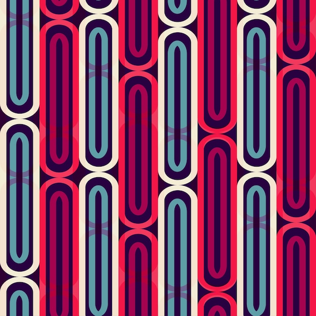 Retro stripes seamless pattern