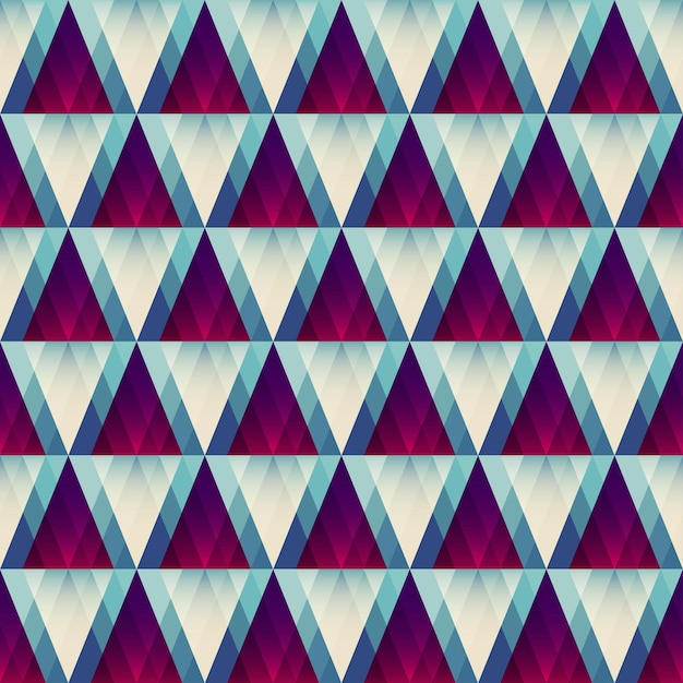 Retro triangle seamless pattern