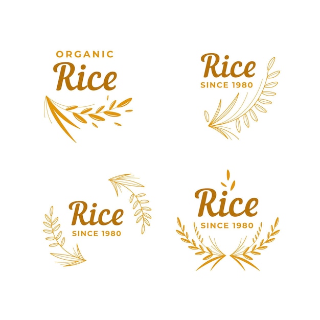 Rice logo collection