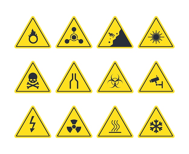 Road signs set illustration