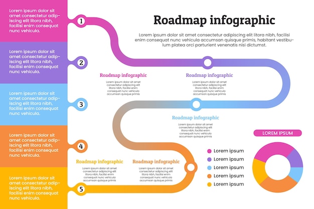 Roadmap infographic template