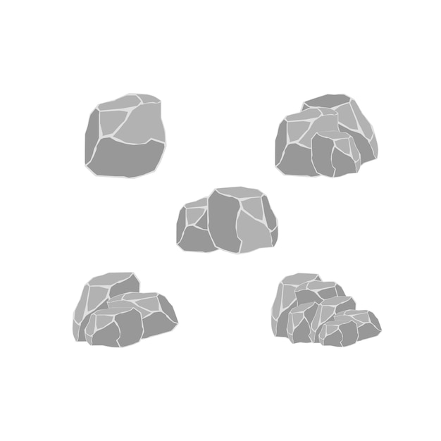 rock clipart design template vector