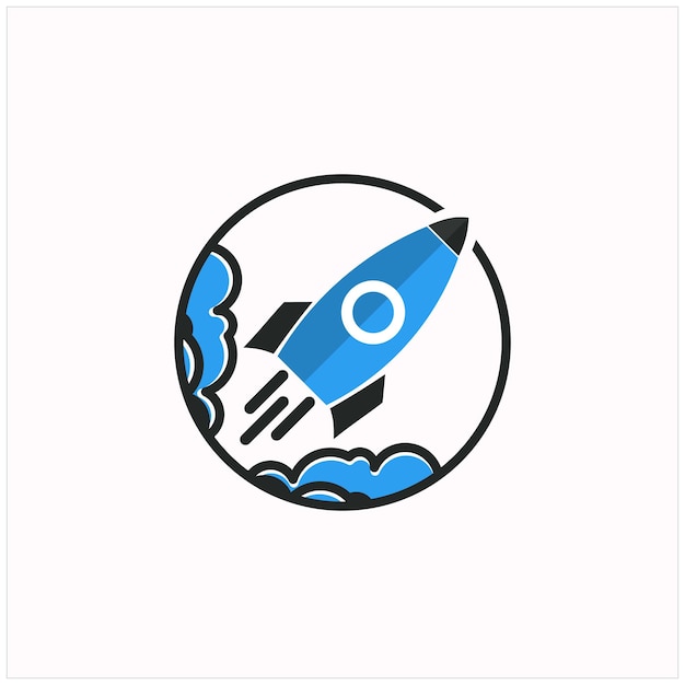 Rocket jet logo design