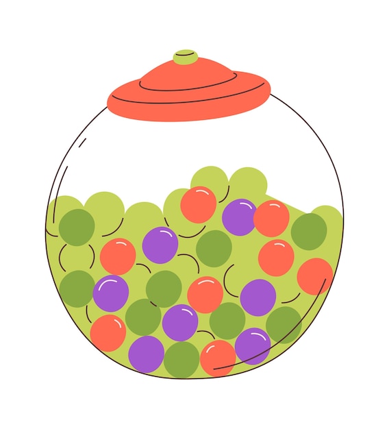 Round Candy Jar