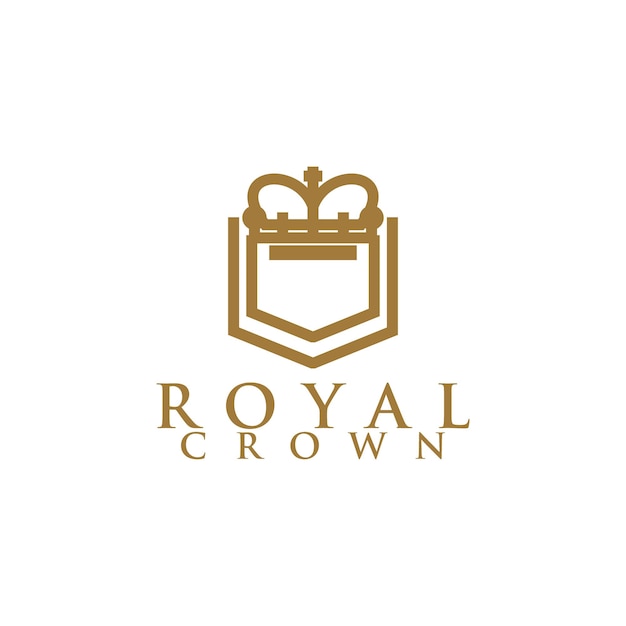 Royal Crown Logo Design Vector