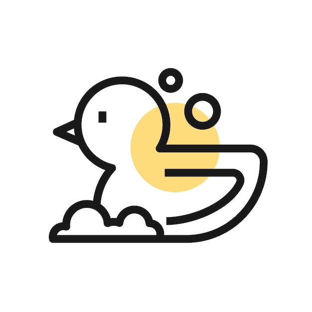 Vector rubber duck icon