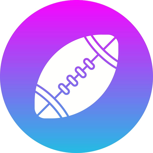 Vector rugby ball icon