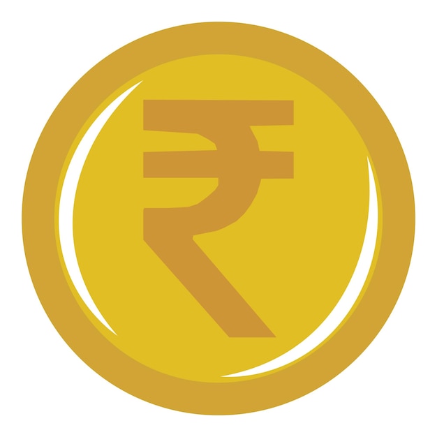 Vector rupee sign