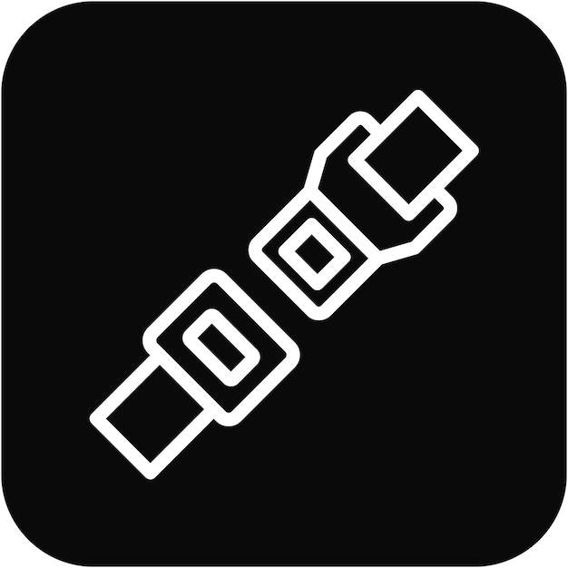 Vector safety belt icon