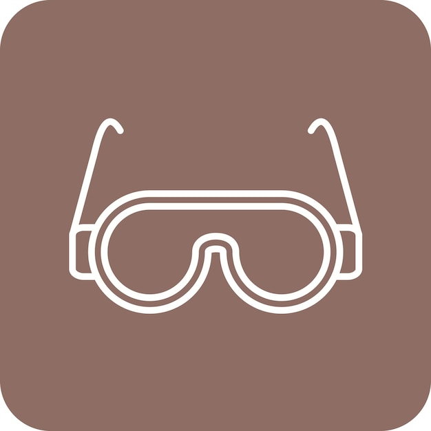 Vector safety glasses icon vector image can be used for industrial process