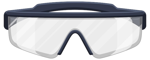 Safety glasses on white background