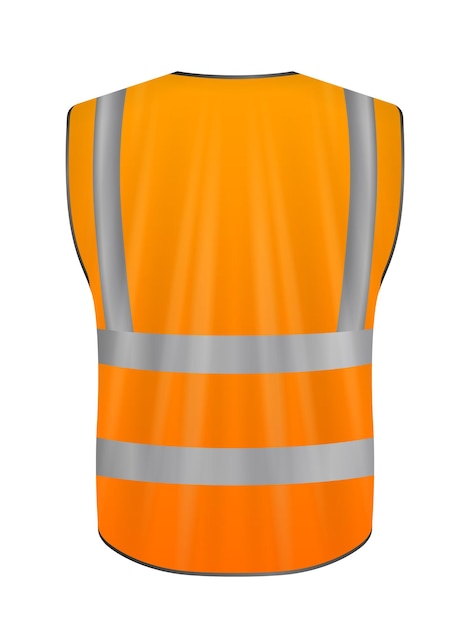 Vector safety vest back