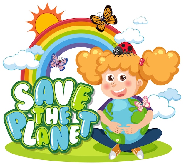 Save the earth banner design