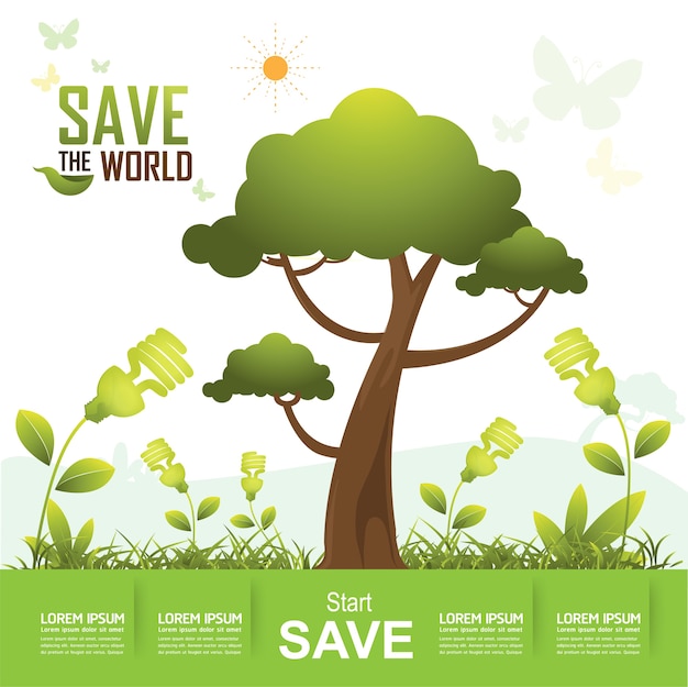 Vector save the world vector