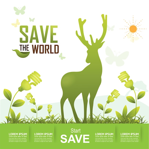 Save the World Vector