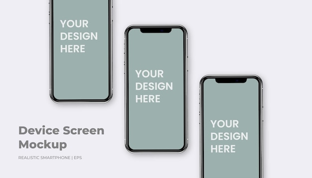 Vector screen phone mockup