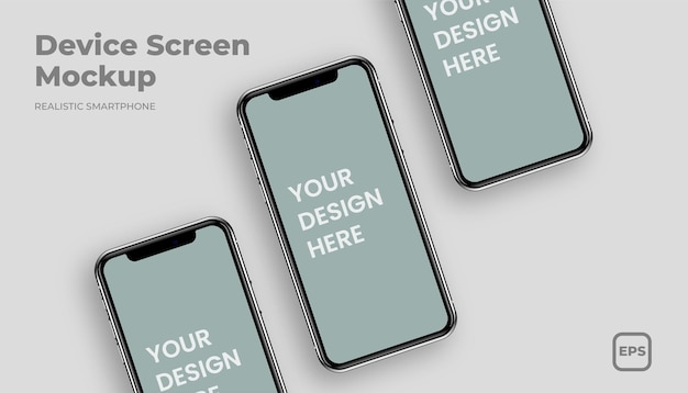 Screen phone mockup