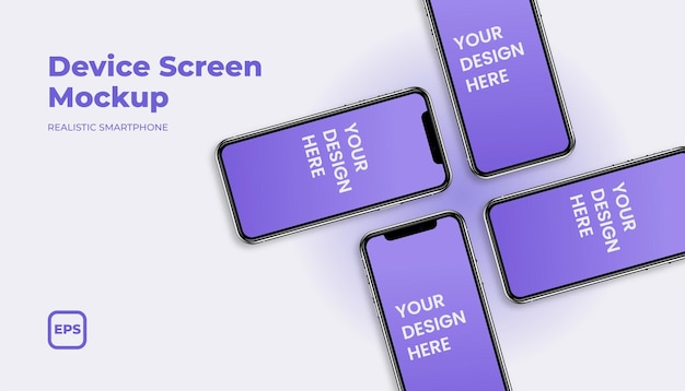 Screen phone mockup