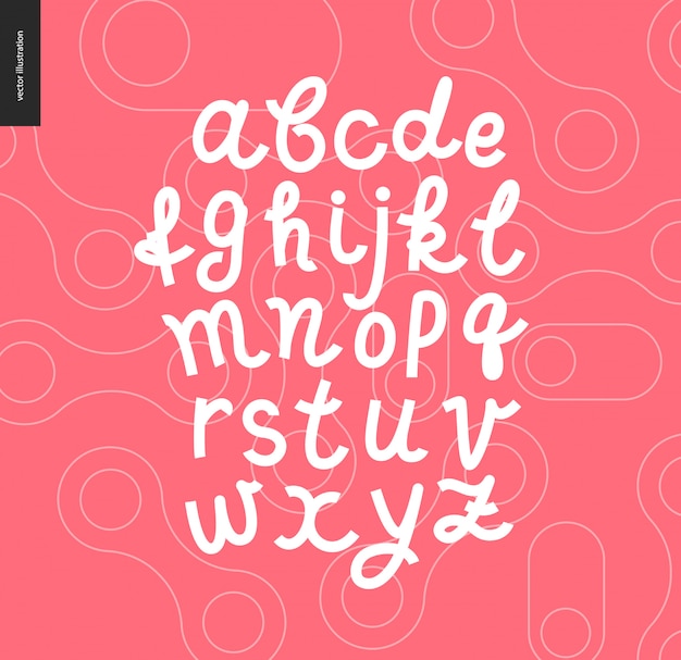 Script alphabet font