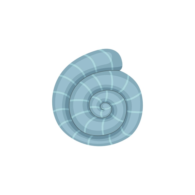 Sea shell vector icon in cartoon style