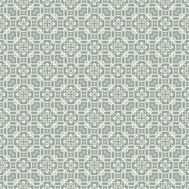 Vector seamless damask pattern design decorative background